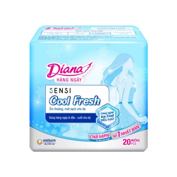 Băng vệ sinh Diana hàng ngày Sensi Cool Fresh gói 20 miếng