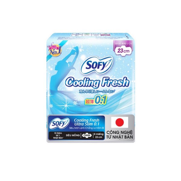 Băng vệ sinh Sofy Cooling Fresh Ultra Slim 0.1 23cm (8 Miếng)