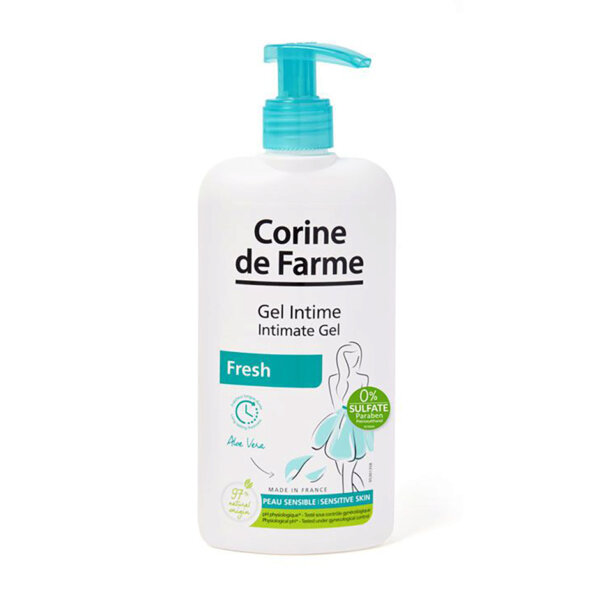 Dung Dịch Vệ Sinh Phụ Nữ Corine de Farme Chiết Xuất Lô Hội Intimate Gel Fresh 250ml