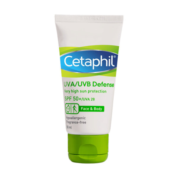 Kem chống nắng cung cấp màng bảo vệ cao Cetaphil UVA/UVB Defense Very High Sun Protection SPF50+/UVA28 (50ml)