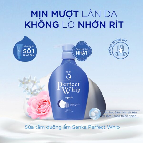 Sữa tắm dưỡng ẩm Senka Perfect Whip for Body 500ml