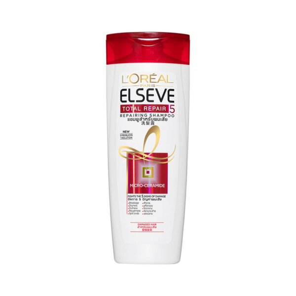Dầu gội phục hồi tóc hư tổn L'Oreal Paris Elseve Total Repair 5 Repairing Shampoo 130ml