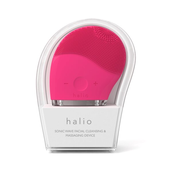 Máy rửa mặt và massage Halio Facial Cleansing & Massaging Device - Hot Pink