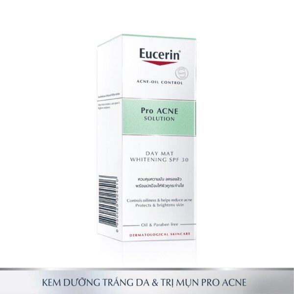 Kem dưỡng sáng da, chống nắng, ngừa mụn ban ngày Eucerin ProAcne Day MAT Whitening 50ml