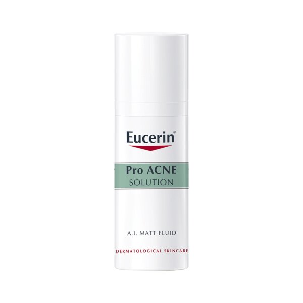 Kem dưỡng ẩm, kiểm soát nhờn, ngừa mụn Eucerin ProAcne Matt Fluid 50ml