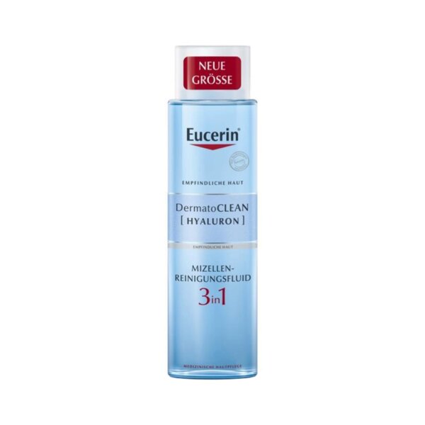 Nước tẩy trang dịu nhẹ cho da nhạy cảm Eucerin Dermato Clean Hyaluron 400ml