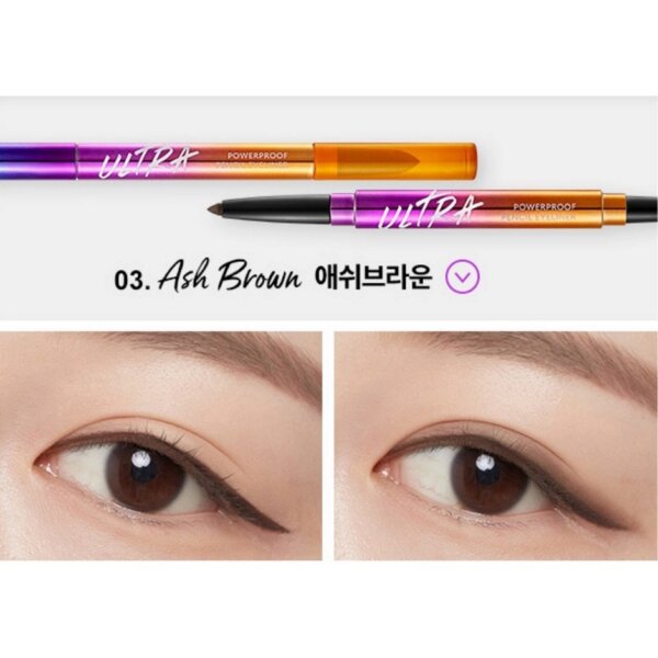 Chì kẻ mắt Missha Altra Powerproof Pencil Eyeliner Ash Brown 8g