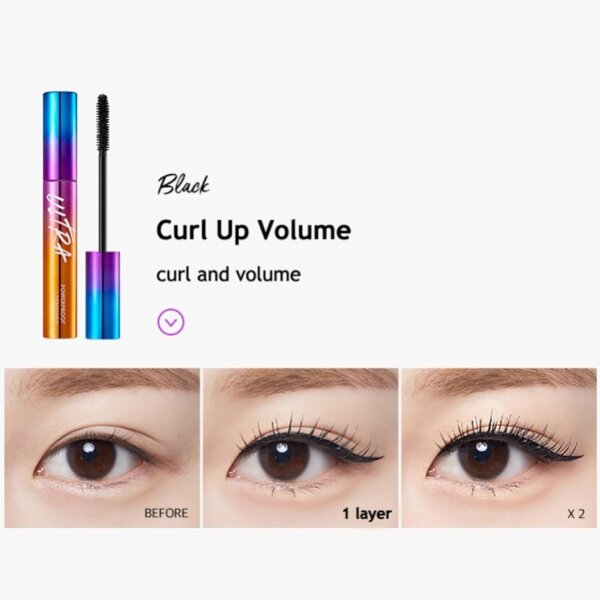 Chải mi Missha Ultra PowerProof Mascara Curling & Volumizing 8g 