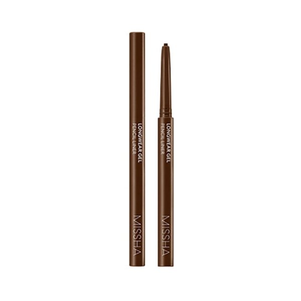Bút chì kẻ mắt dạng gel Missha Longwear Gel Pencil Liner Camel Brown 0.4g 
