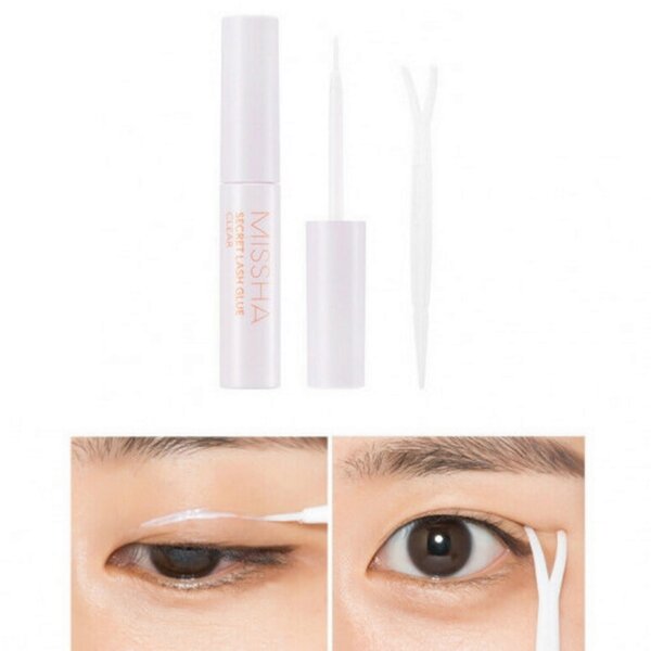 Keo dán mi và kích mí Missha Secret Lash Glue & Double & Eyeline Glue (Clear) 2.5g 