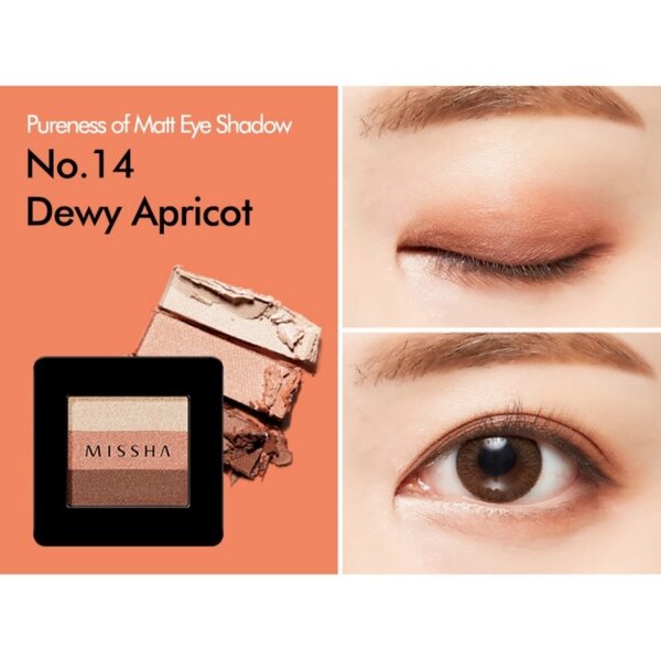 Phấn mắt Missha Triple Shadow No.14 #Dewy Apricot 1.5g
