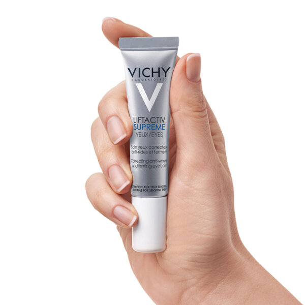 Kem Dưỡng Giúp Giảm Nếp Nhăn & Săn Chắc Da Vùng Mắt Vichy LiftActiv Eyes Supreme Global Anti-Wrinkle & Firming Care 15ml