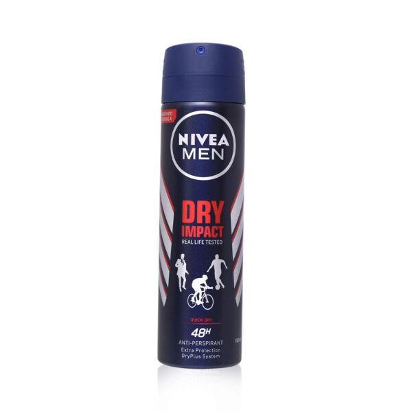 Xịt ngăn mùi khô thoáng Nivea Men Dry Impact 150ml