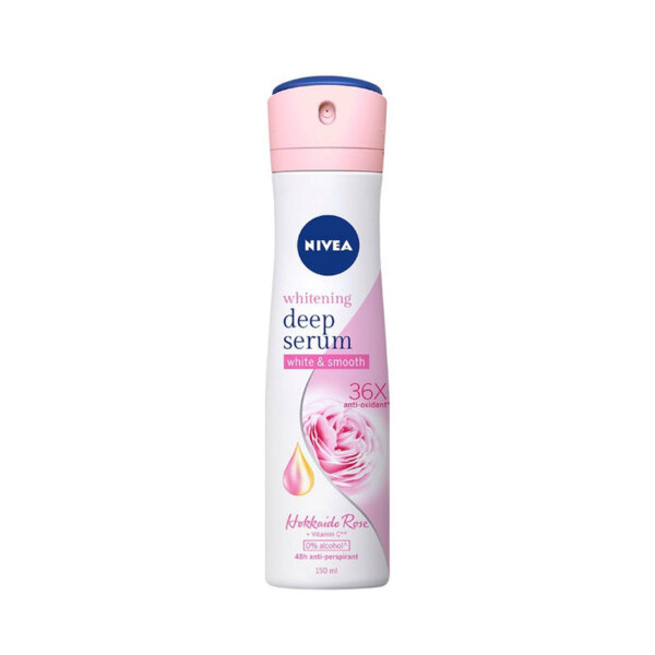 Xịt ngăn mùi Nivea Whitening Deep Serum Hokkaido Rose Spray 150ml - 85304