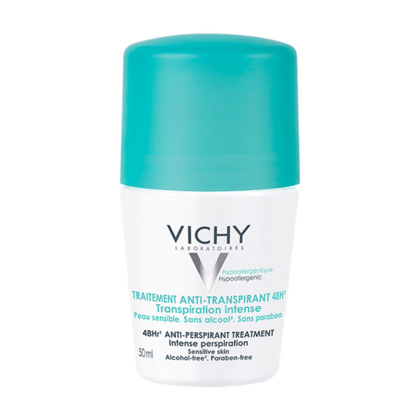 Lăn khử mùi khô thoáng vùng da dưới cánh tay 48h Vichy Traitement Anti-Transpirant 50ml